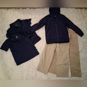 Boys Navy Blue/Khaki Uniform Bundle Size 5-6Y